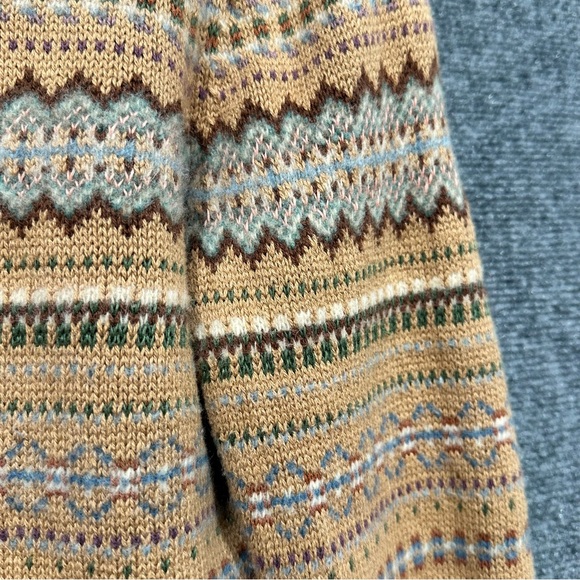 Lauren Ralph Lauren fair isle cashmere angora blend cardigan sweater size SMALL - Picture 9 of 14
